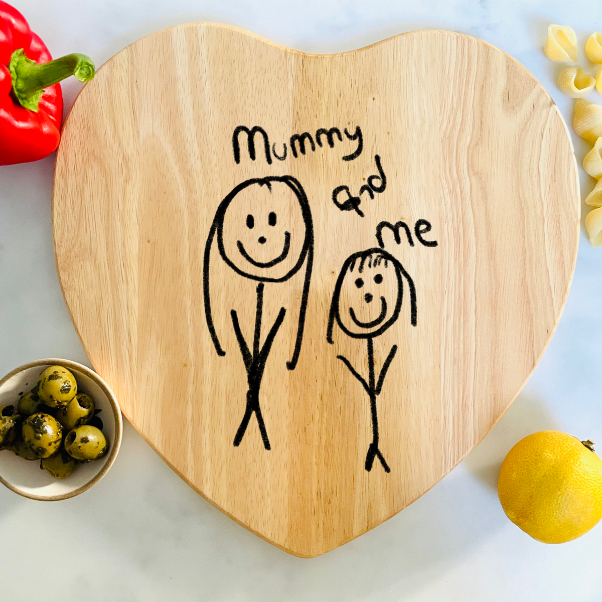 Heart Chopping Board – Dinky Artist