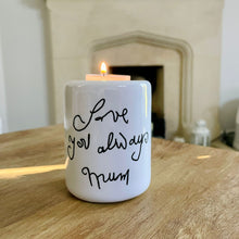 Treasured Writing Candle Holder