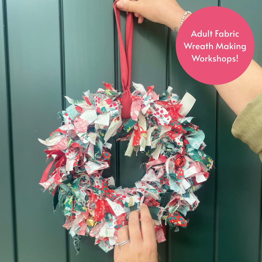 Christmas Fabric Wreath Making Workshop