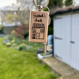 Wooden Keyring For Her