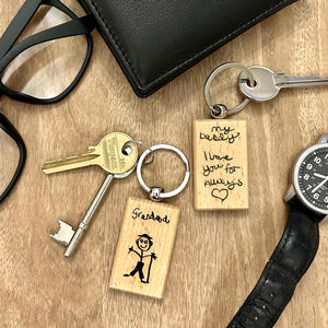 Wooden Keyring For Her