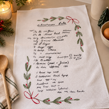 NEW Christmas Tea Towel - drawing or handwriting