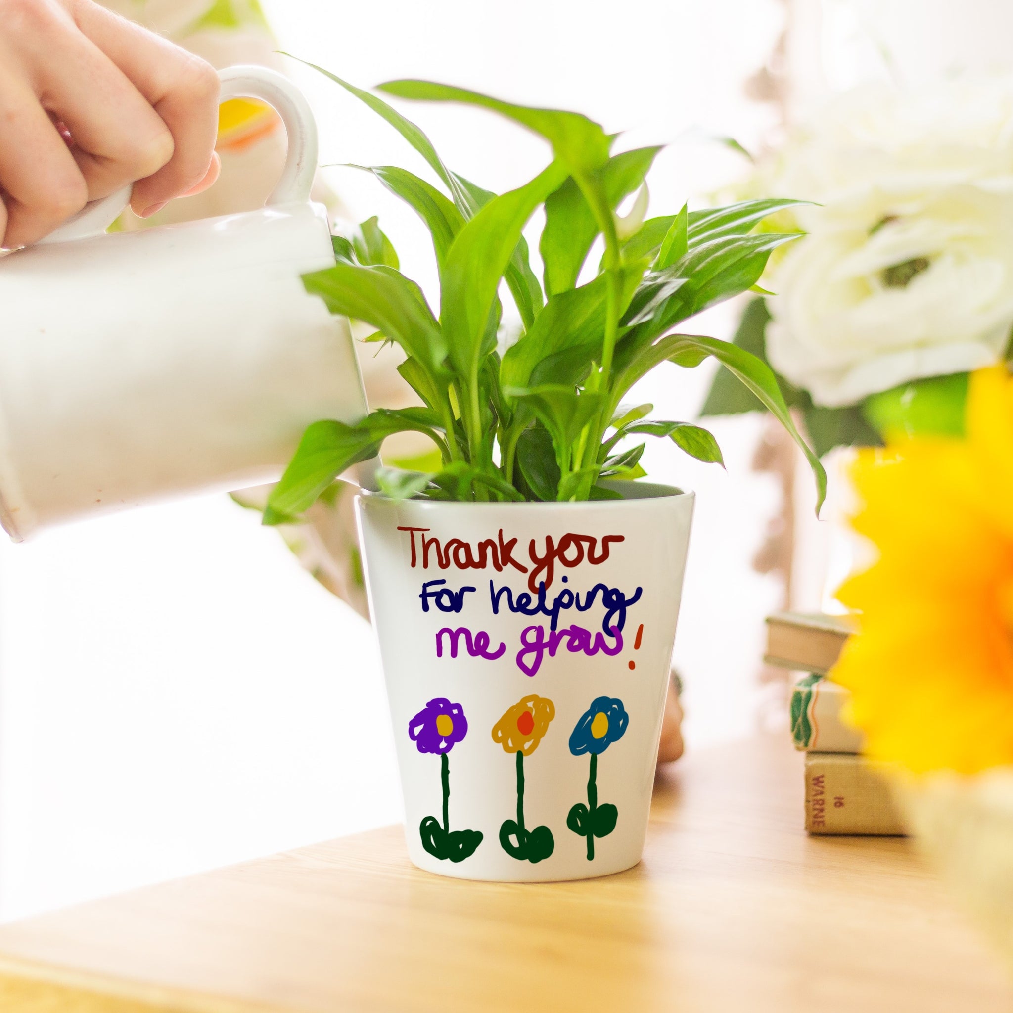 teacher plant pot Teacher Flower Pot – Dinky Artist