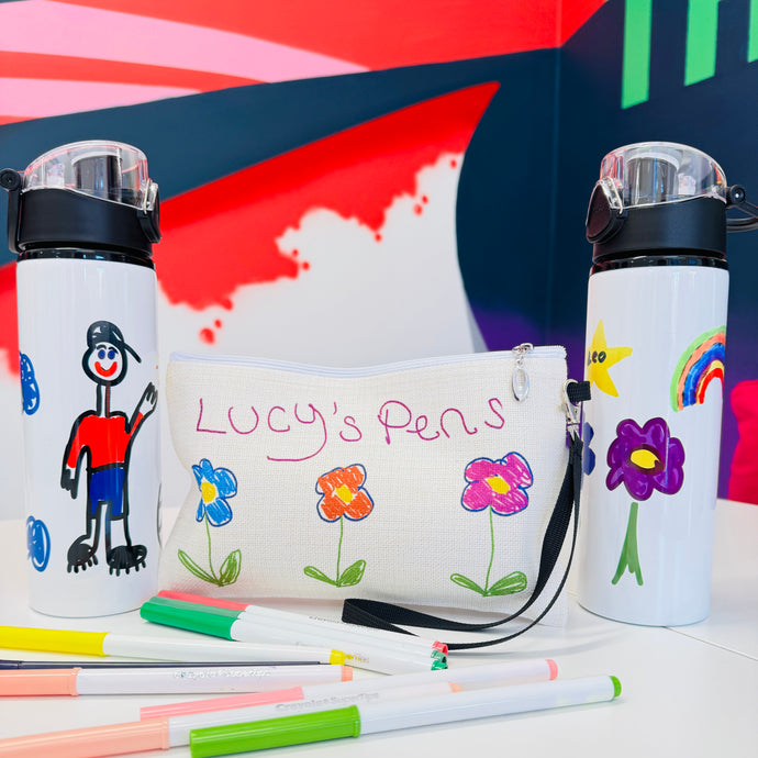 NEW Back to School Water Bottle & Pencil Case