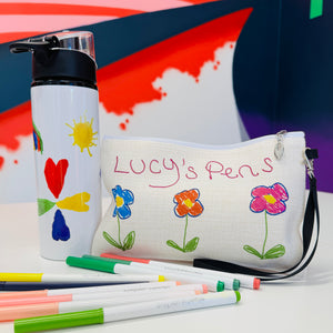 NEW Back to School Water Bottle & Pencil Case
