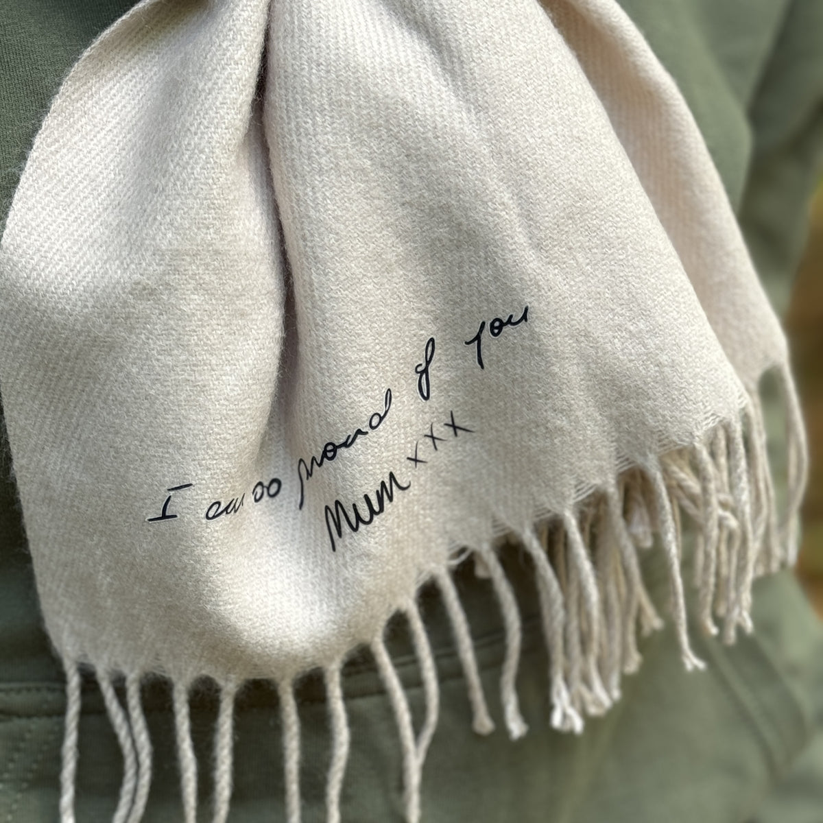 Luxury Scarf Treasured Writing – Dinky Artist