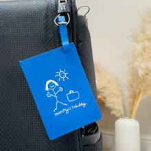 Vegan Leather Luggage Tag