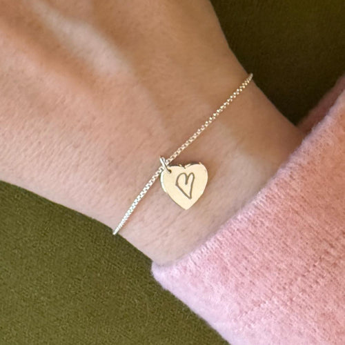 Heart Pendant Bracelet