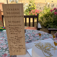 NEW Engraved Handwriting Wine Box