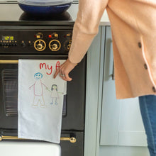 Child's drawing Tea Towels