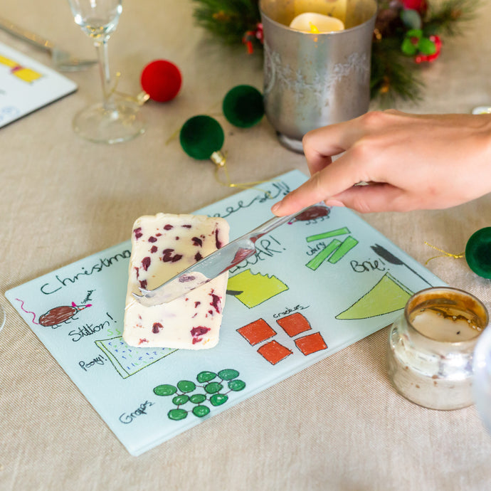 Christmas Glass Cheeseboard