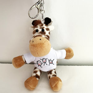 Back to school animal keyring