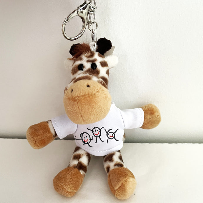 Back to school animal keyring
