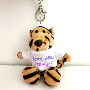 Back to school animal keyring