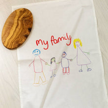 Child's Drawing Tea Towel